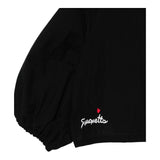 Simonetta Camicia Tinta Unita con Logo per Bambina SW5A03 NERO SIMONETTA 