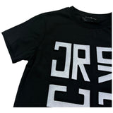 John Richmond T-Shirt Girocollo Tinta Unita con Stampa per Bambina RGP26012TS NERO JOHN RICHMOND 