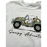 M+E' T-Shirt Girocollo Tinta Unita con Stampa per Neonato UEM0340 BIANCO M+E' 