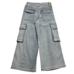 Hinnominate Jeans Tinta Unita con Tasconi E Girovita Regolabile per Bambina 3645PD00148X AZZURRO HINNOMINATE 