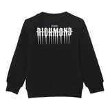 JOHN RICHMOND felpa girocollo tinta unita con stampa Nero per Bambino RIA24072FE NERO JOHN RICHMOND 