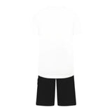 John Richmond Completo 2 Pezzi T-Shirt-Bermuda Bicolore per Bambino RBP25161CJJ BIANCO/NERO JOHN RICHMOND 