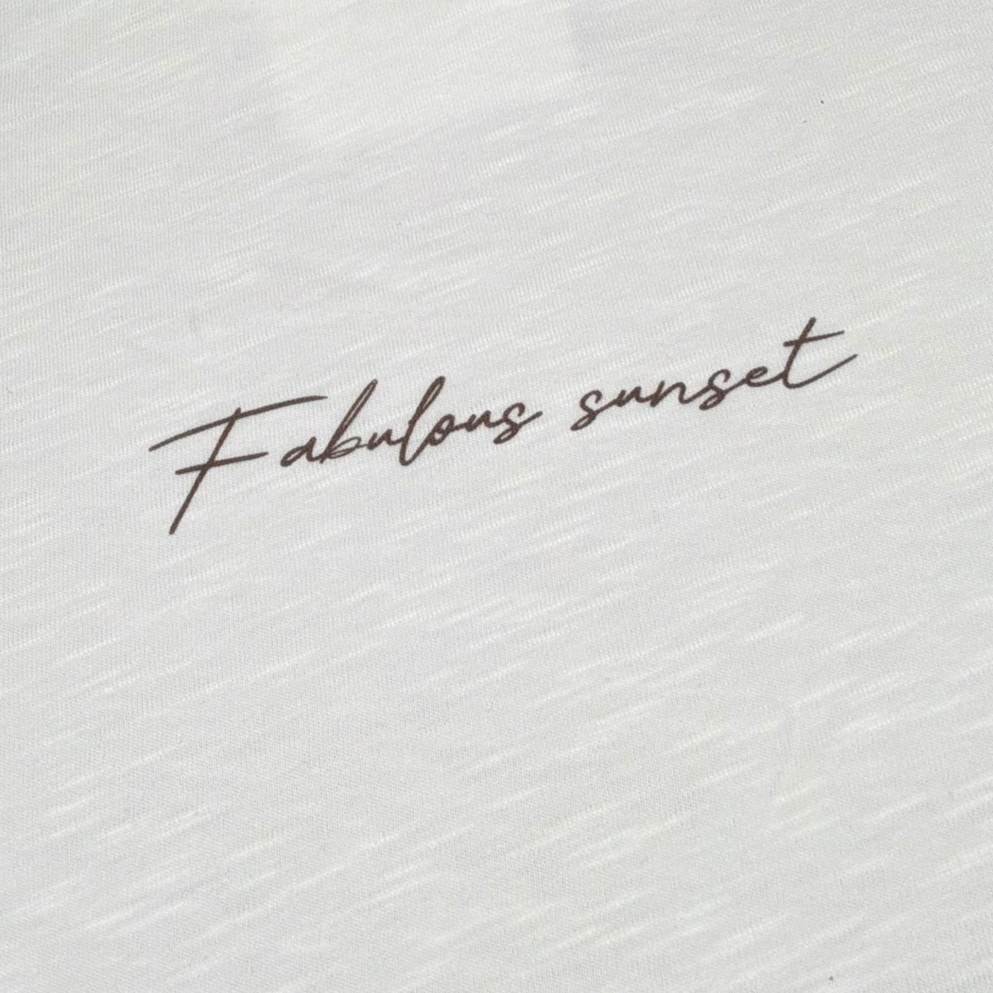 Lalalu' T-Shirt Girocollo Tinta Unita con Stampa per Bambino TSL130PB BIANCO LALALU' 