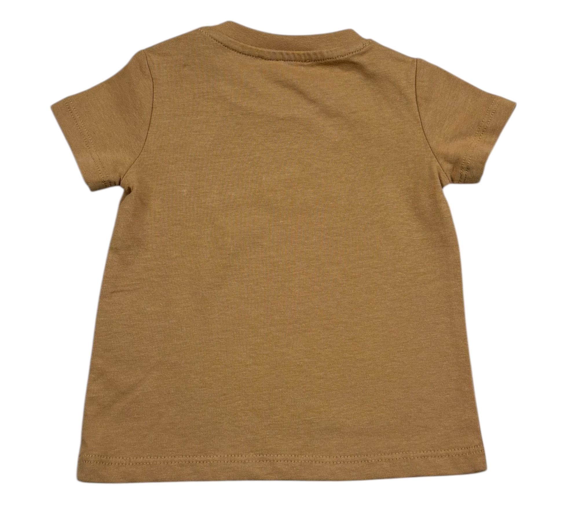 John Richmond T-Shirt Girocollo Tinta Unita con Stampa per Neonato RIP26002TS MARRONE JOHN RICHMOND 