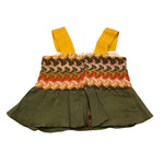 La Stupenderia Top Giromanica Stampa Fantasia per Bambina TJTP92 MULTICOLOR LA STUPENDERIA 