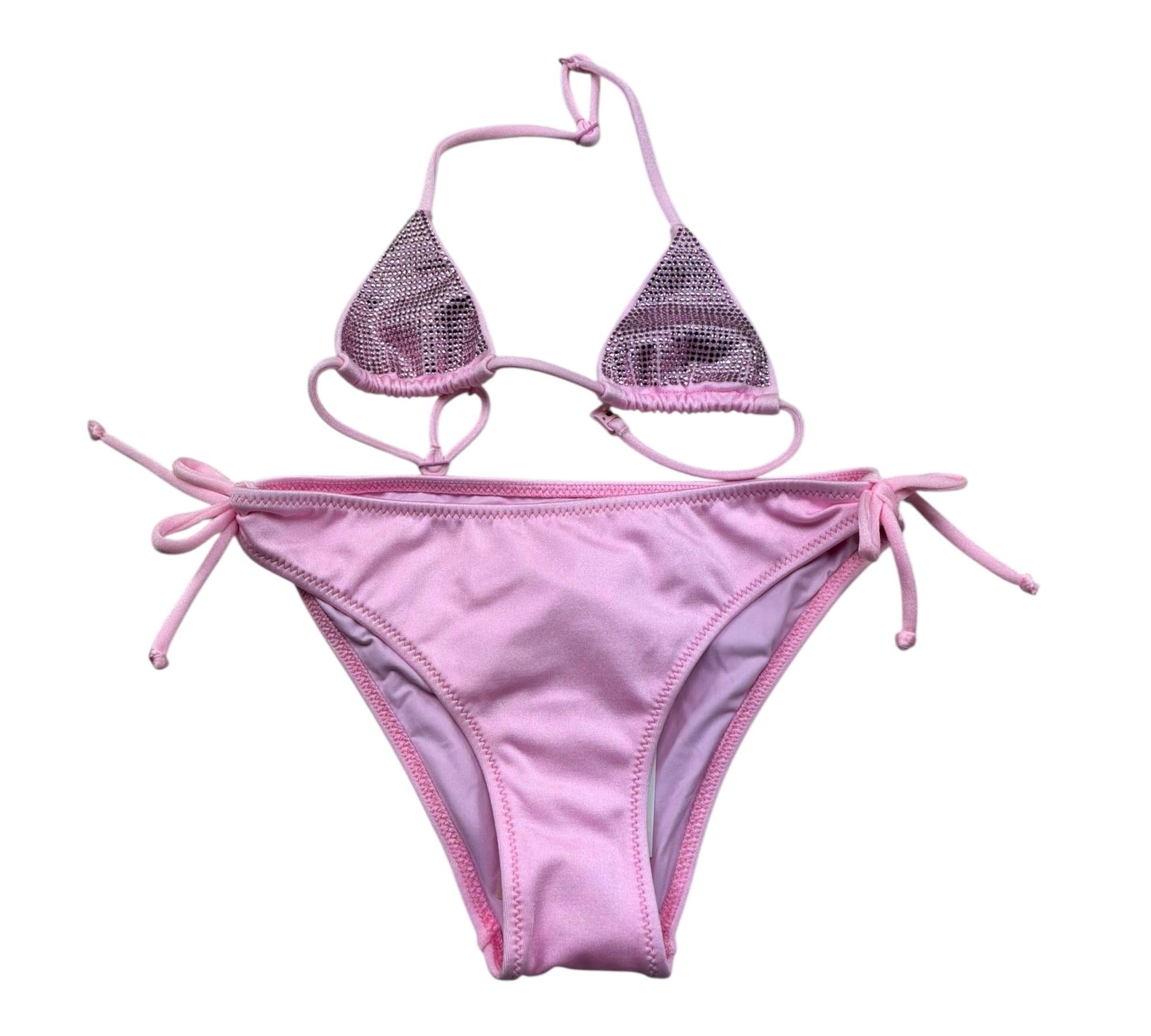 Saint Barth Costume 2 Pezzi Triangolo-Mutandina per Bambina SHINYY ROSA SAINT BARTH 