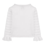 Guess Cardigan Tinta Unita con Trasparenze per Neonata K4RR03Z3CJ0N BIANCO GUESS 