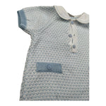 Marlu' Pagliaccetto Mezza Manica Tinta Unita per Neonato EB6115 AZZURRO MARLU' 