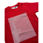 Cesare Paciotti T-Shirt Girocollo Tinta Unita con Stampa per Neonato TSP3164BN ROSSO CESARE PACIOTTI 