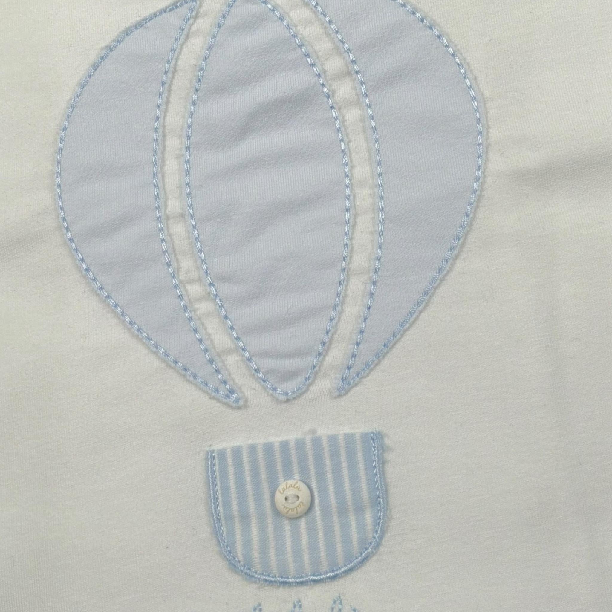 Lalalu' Coperta Tinta Unita con Stampa per Neonato COL1G BIANCO LALALU' 