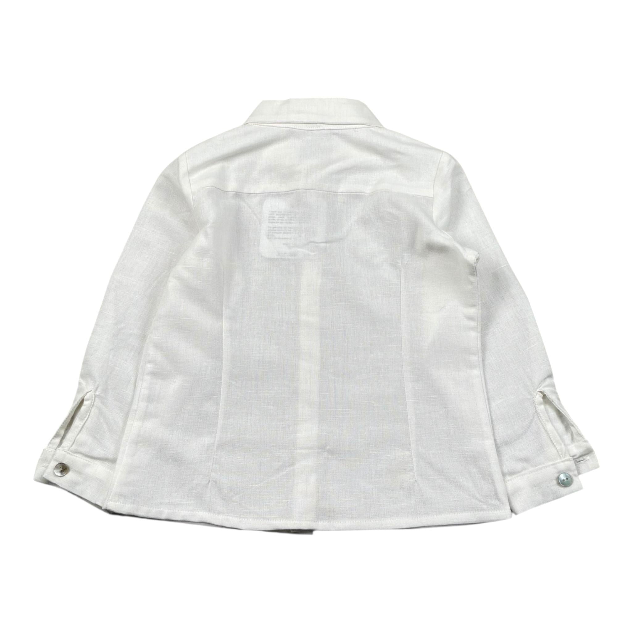 Seerose Camicia Tinta Unita Manica Lunga per Bambino SOLI BIANCO SEEROSE 