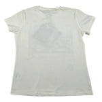 Manila Grace T-Shirt tinta unita con Stampa Panna per Bambina MG45 PANNA MANILA GRACE 