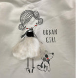 Y-CLU shirt girocollo tinta unita con stampa Bianco per Neonata YN20721 BIANCO Y-CLU 