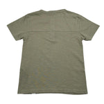 Please T-Shirt Tinta Unita con Bottoni per Bambino ME07030B72 VERDE PLEASE 