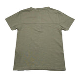 Please T-Shirt Tinta Unita con Bottoni per Bambino ME07030B72 VERDE PLEASE 