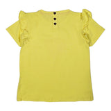 John Richmond T-Shirt Girocollo Tinta Unita con Stampa per Neonata RISP24037TS GIALLO JOHN RICHMOND 