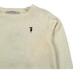Trussardi Maglia Girocollo Tinta Unita per Bambino TBP26027MA PANNA TRUSSARDI 