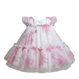 Angel'S Face Abito Tinta Unita con Tulle per Neonata ROSEBUDX BIANCO/ROSA ANGEL'S FACE 