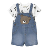 Mayoral Completo 2 Pezzi T-Shirt-Salopette Blu per Neonato 1622 BLU MAYORAL 