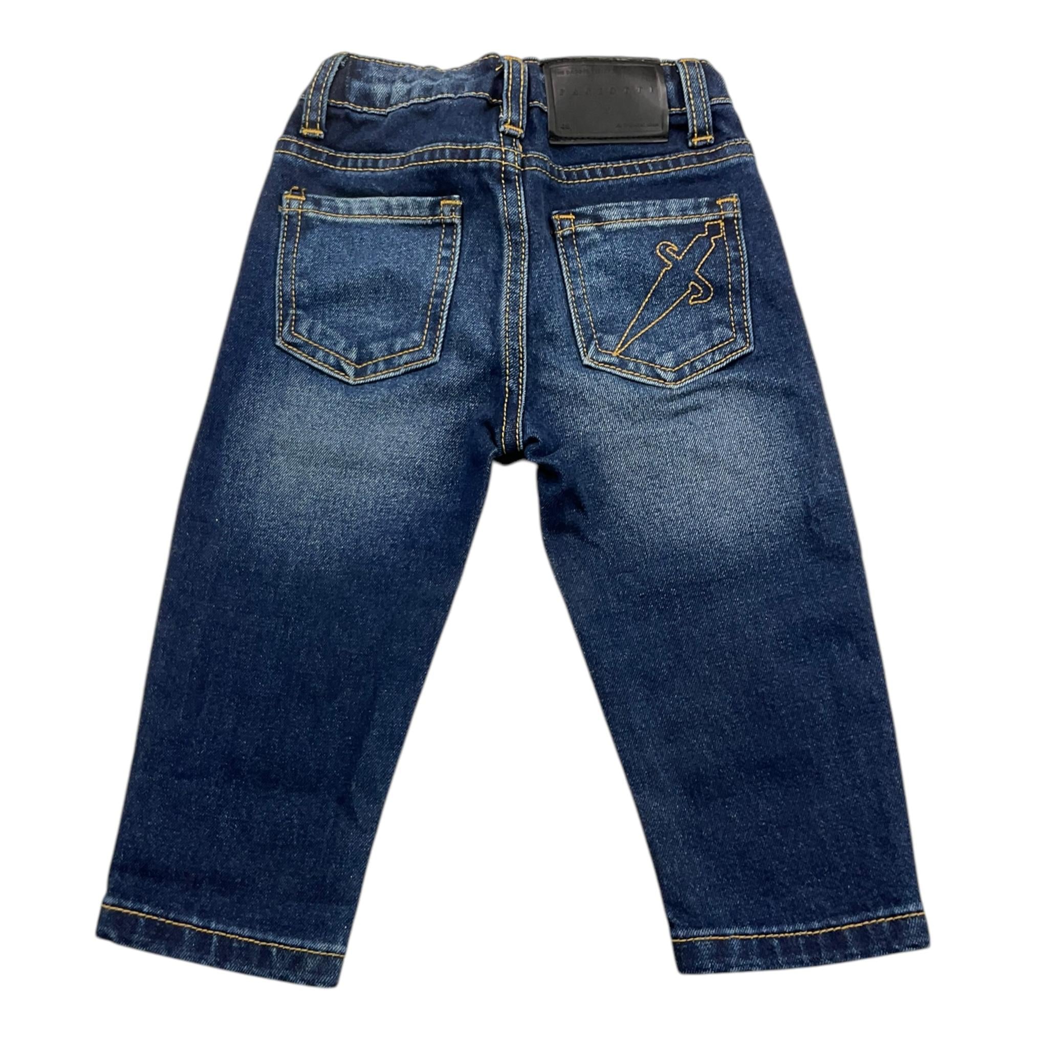 CESARE PACIOTTI jeans tinta unita con girovita regolabile Blu per Bambino PTP5362J BLU CESARE PACIOTTI 