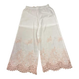 Caffe' D'Orzo Pantalone Tinta Unita con Ricami per Bambina ZW6B30 BIANCO CAFFE' D'ORZO 