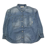 REPLAY camicia in denim tinta unita manica lunga Azzurro per Bambina SG1078 AZZURRO REPLAY 