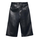 ABEL & LULA pantalone tinta unita in ecopelle Nero per Bambina 5716 NERO ABEL & LULA 