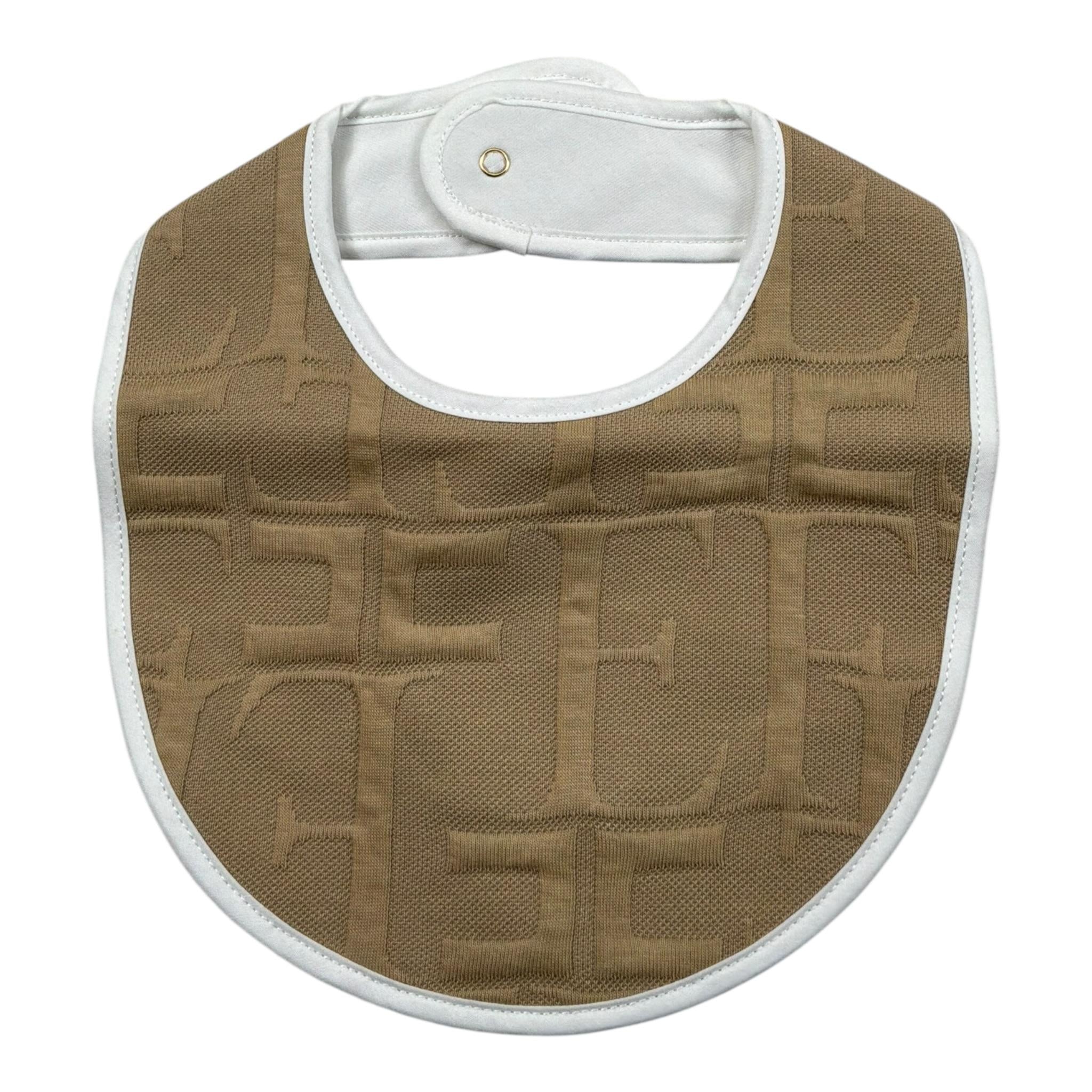 Elisabetta Franchi Bavetta Tinta Unita Logata per Neonata ENBA048 MARRONE ELISABETTA FRANCHI 