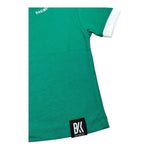 Bikkembergs T-Shirt Girocollo Tinta Unita con Stampa per Bambino BK3020 VERDE BiKKEMBERGS 