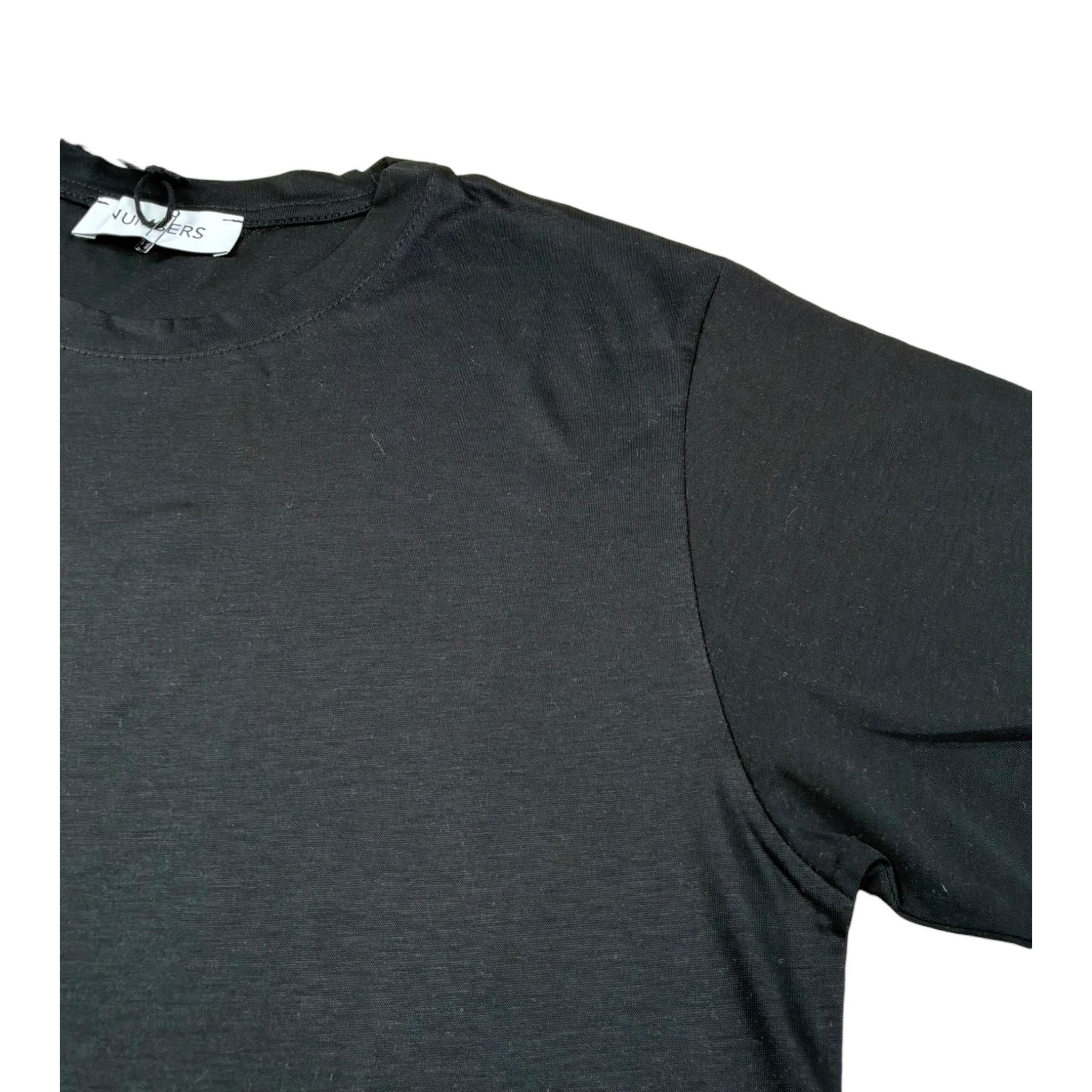 Numbers T-Shirt Girocollo Tinta Unita per Bambino NU02 NERO NUMBERS 