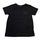 Daniele Alessandrini T-Shirt Girocollo Tinta Unita con Taschino per Bambino 1236M00197 NERO DANIELE ALESSANDRINI 