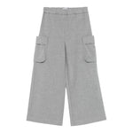 IL GUFO pantalone modello a palazzo tinta unita con tasconi Grigio per Bambina A24PL432W0003 GRIGIO IL GUFO 
