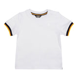 K-Way T-Shirt Tinta Unita Girocollo con Profili In Contrasto per Neonato K41319W BIANCO K-WAY 