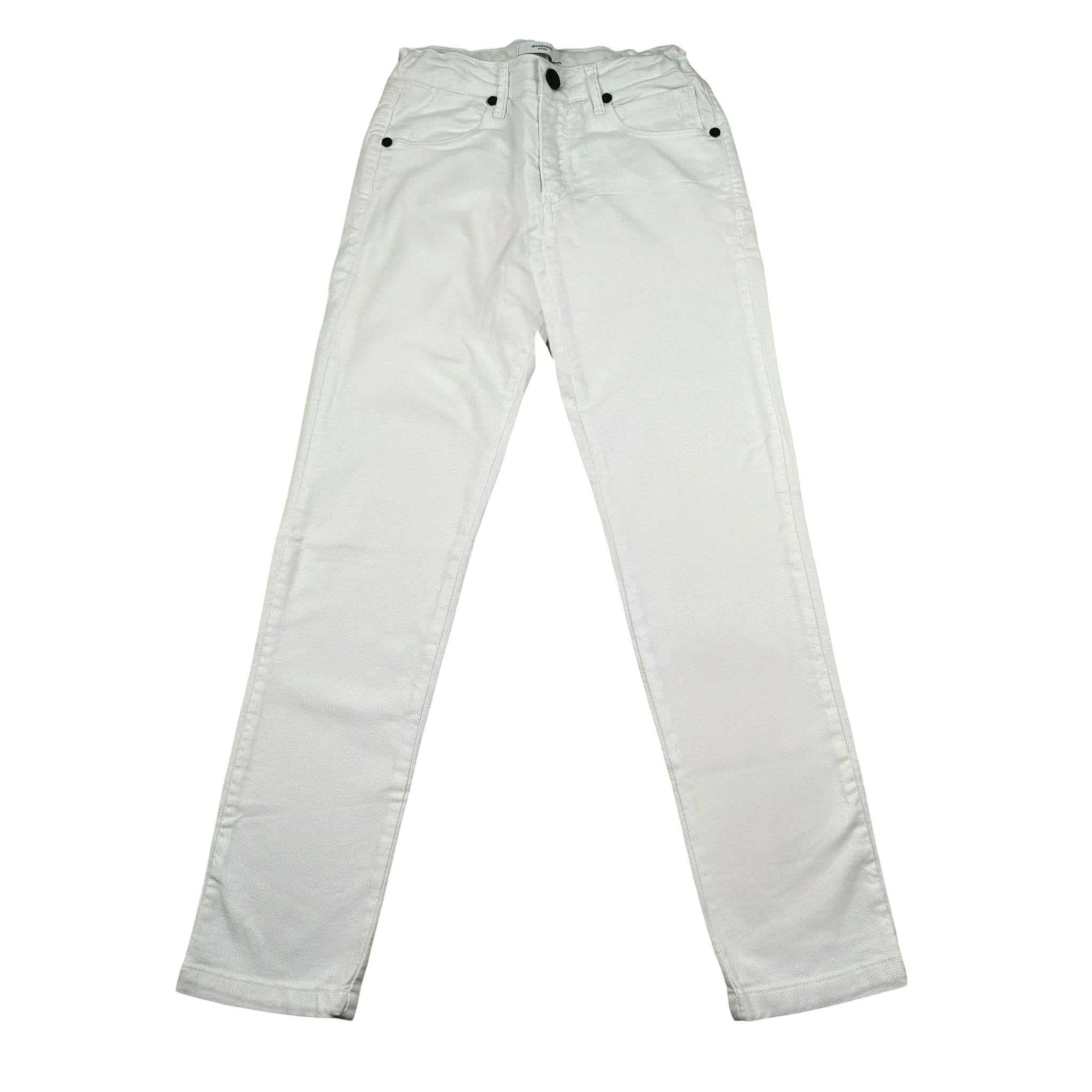 Jeckerson Jeans Tinta Unita con Girovita Regolabile per Bambino J3802 BIANCO JECKERSON 