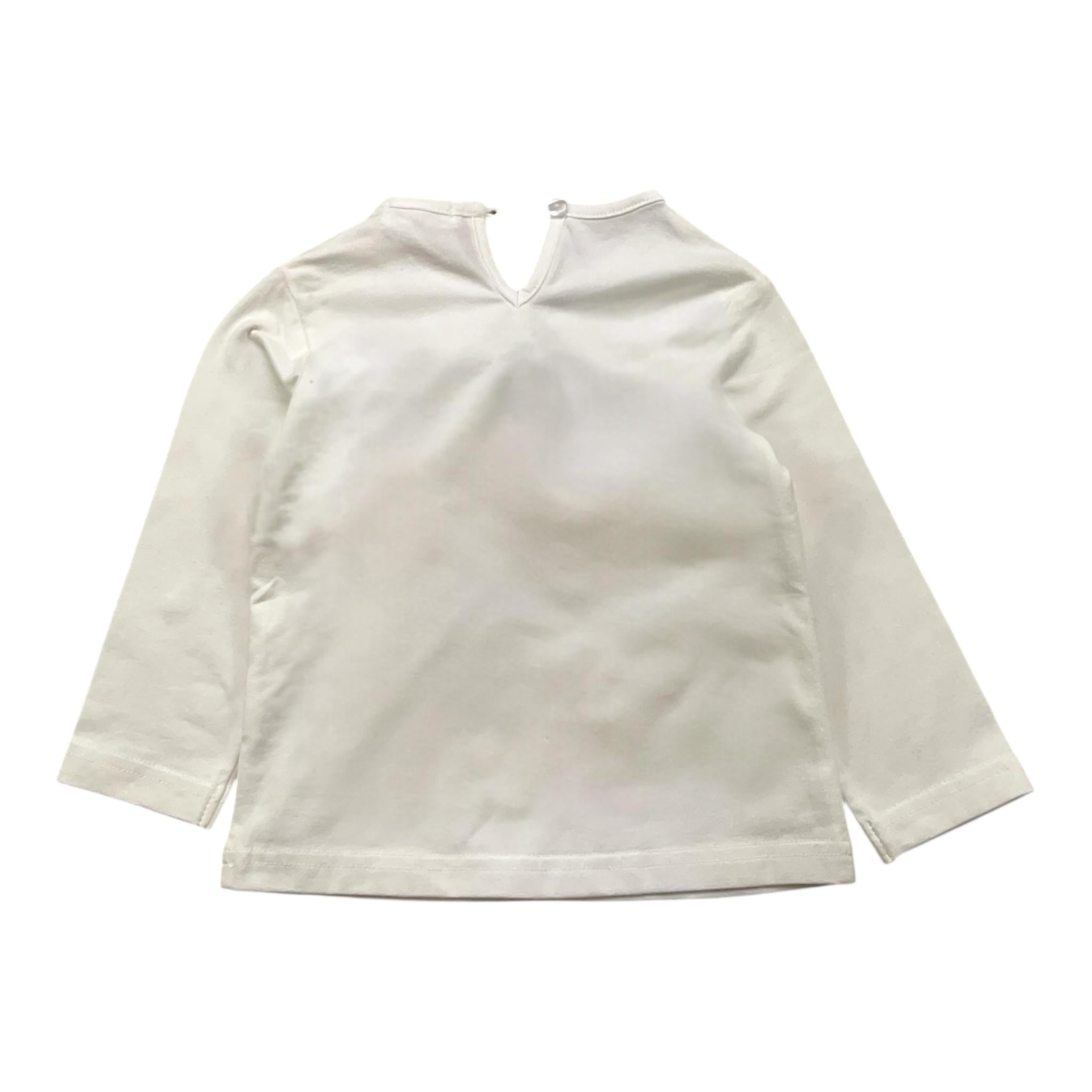 Y-CLU shirt girocollo tinta unita con stampa Bianco per Neonata YN20721 BIANCO Y-CLU 