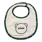 LE BEBE' bavetta tinta unita con orso Bianco per Neonato LBB5137 BIANCO LE BEBE' 