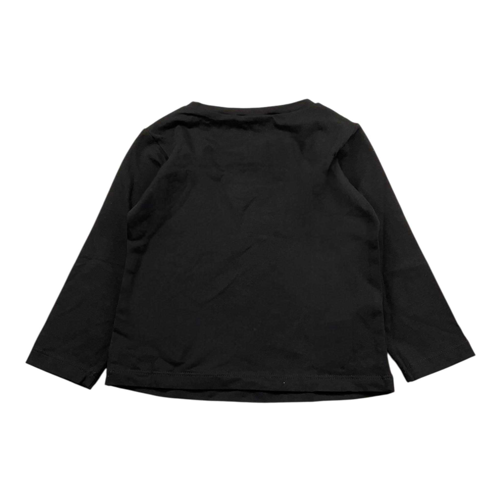 Liu Jo Shirt Tinta Unita Girocollo con Brillantini per Neonata KF4029N NERO LIU JO 