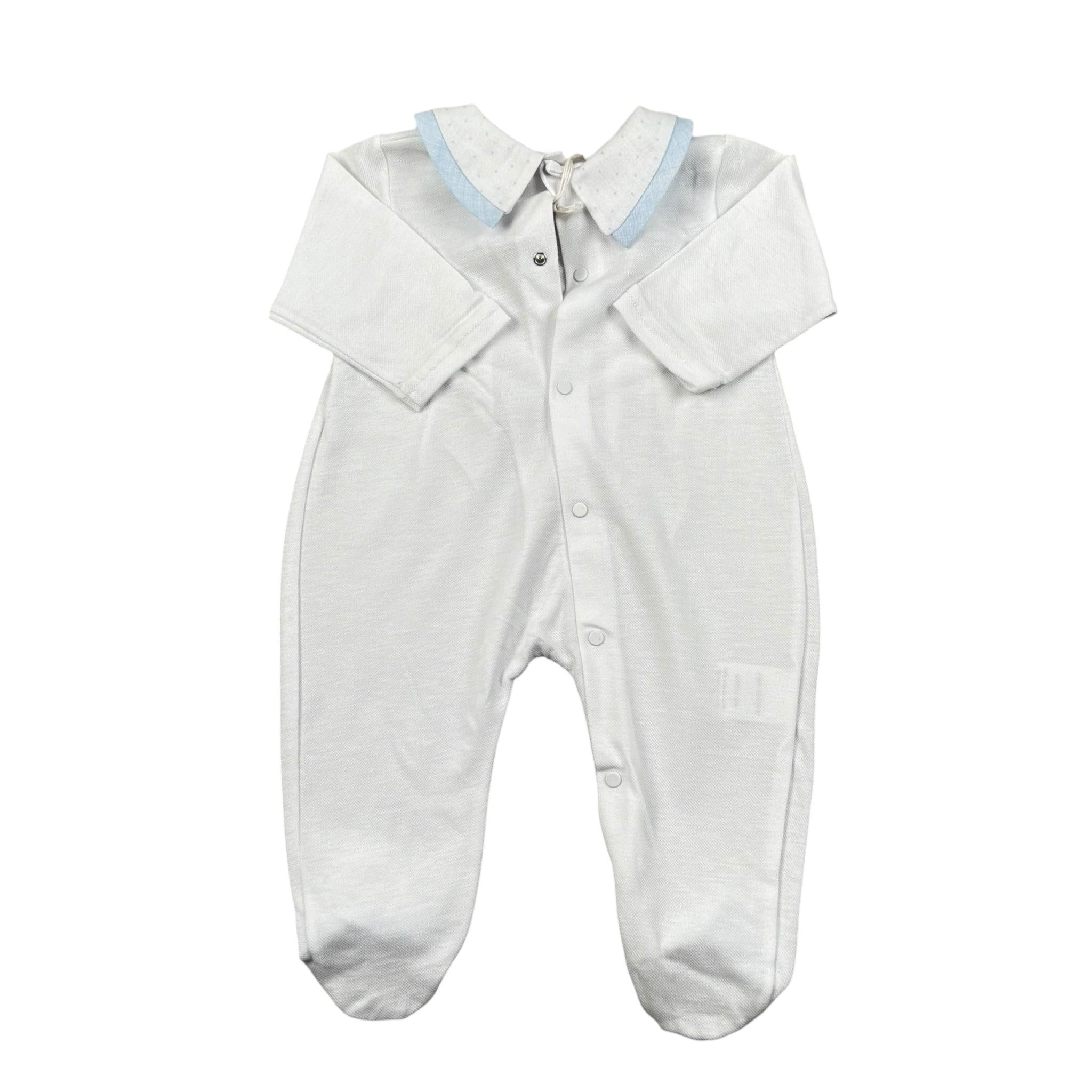 La Stupenderia Tutina tinta unita con Stampa Bianc0 per Neonato TBTT51 BIANCO LA STUPENDERIA 