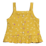 Play Up Top Tinta Unita con Stampa per Bambina PA044AQ11152 GIALLO PLAY UP 