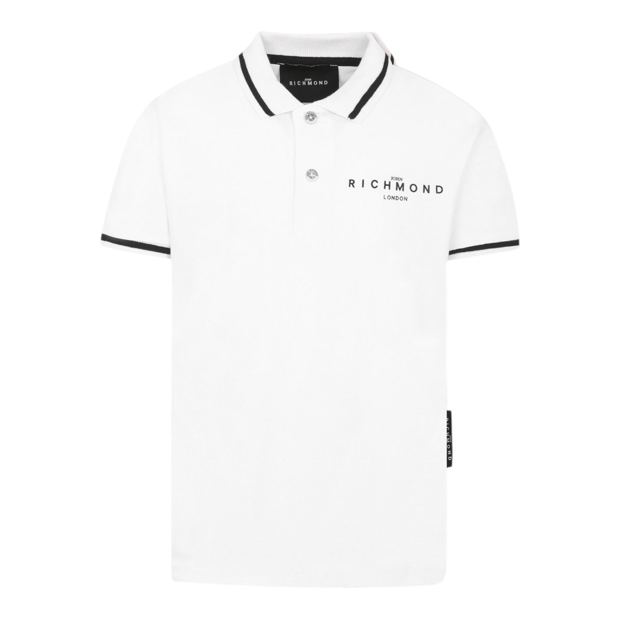 John Richmond Polo Mezza Manica Tinta Unita per Bambino RBP25010POXX BIANCO JOHN RICHMOND 
