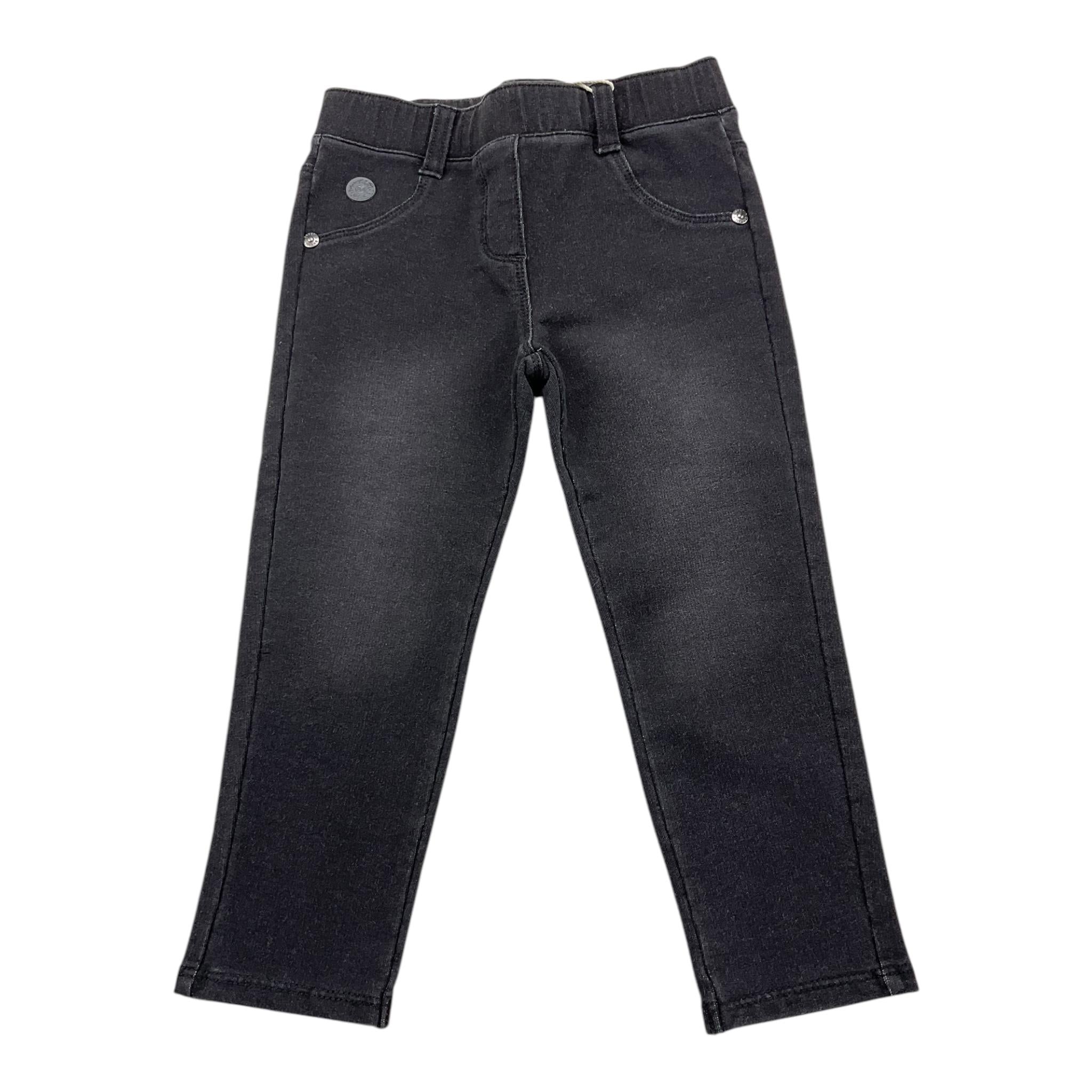BOBOLI pantalone tinta unita con elastico in vita Nero per Neonato 290001 NERO BOBOLI 
