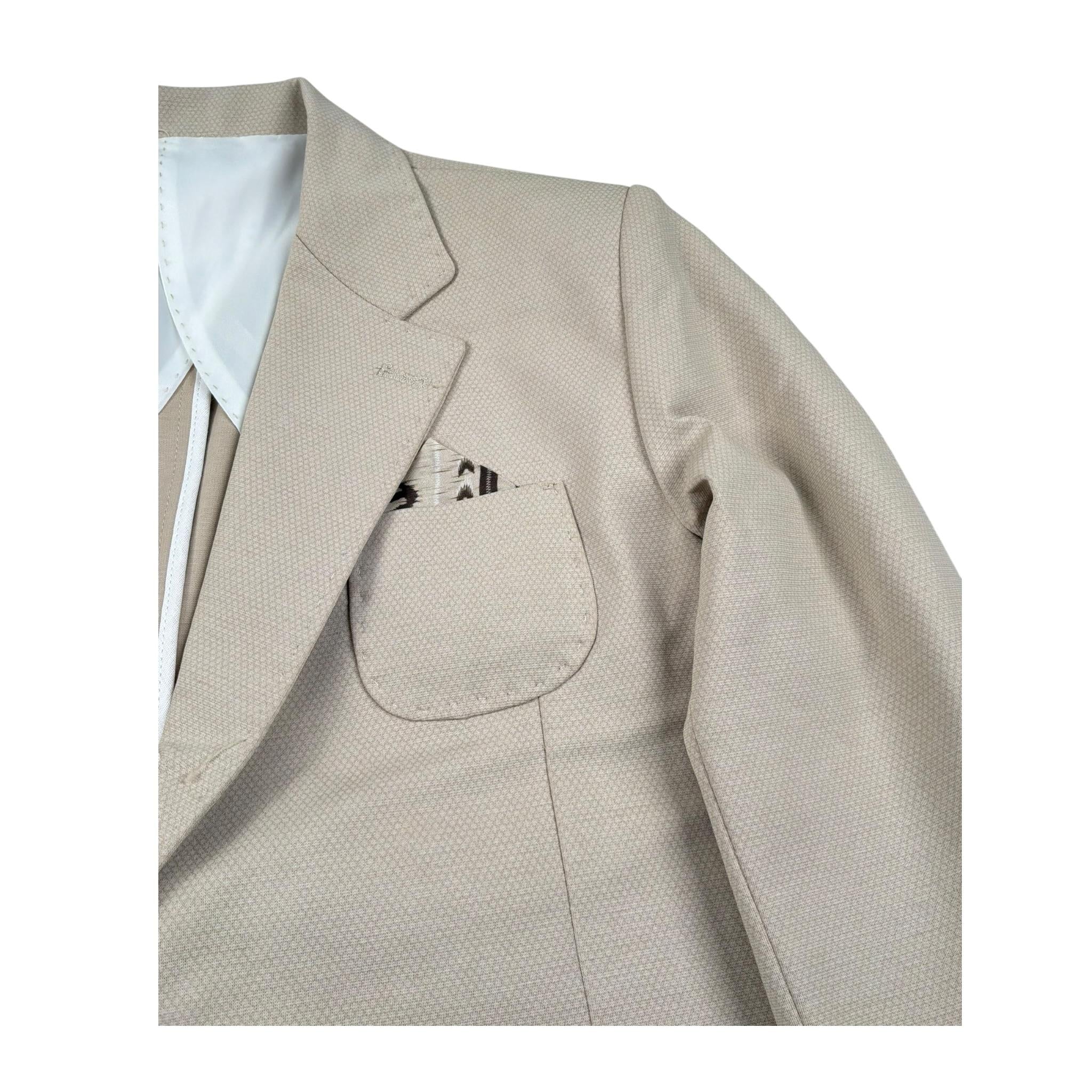 Emanuel Pris Giacca Tinta Unita con Taschino per Bambino EGC1078R BEIGE EMANUEL PRIS 