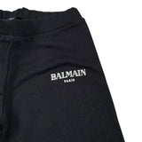 Balmain Pantalone Tuta tinta unita con Logo Nero per Bambino BV6570 NERO BALMAIN 