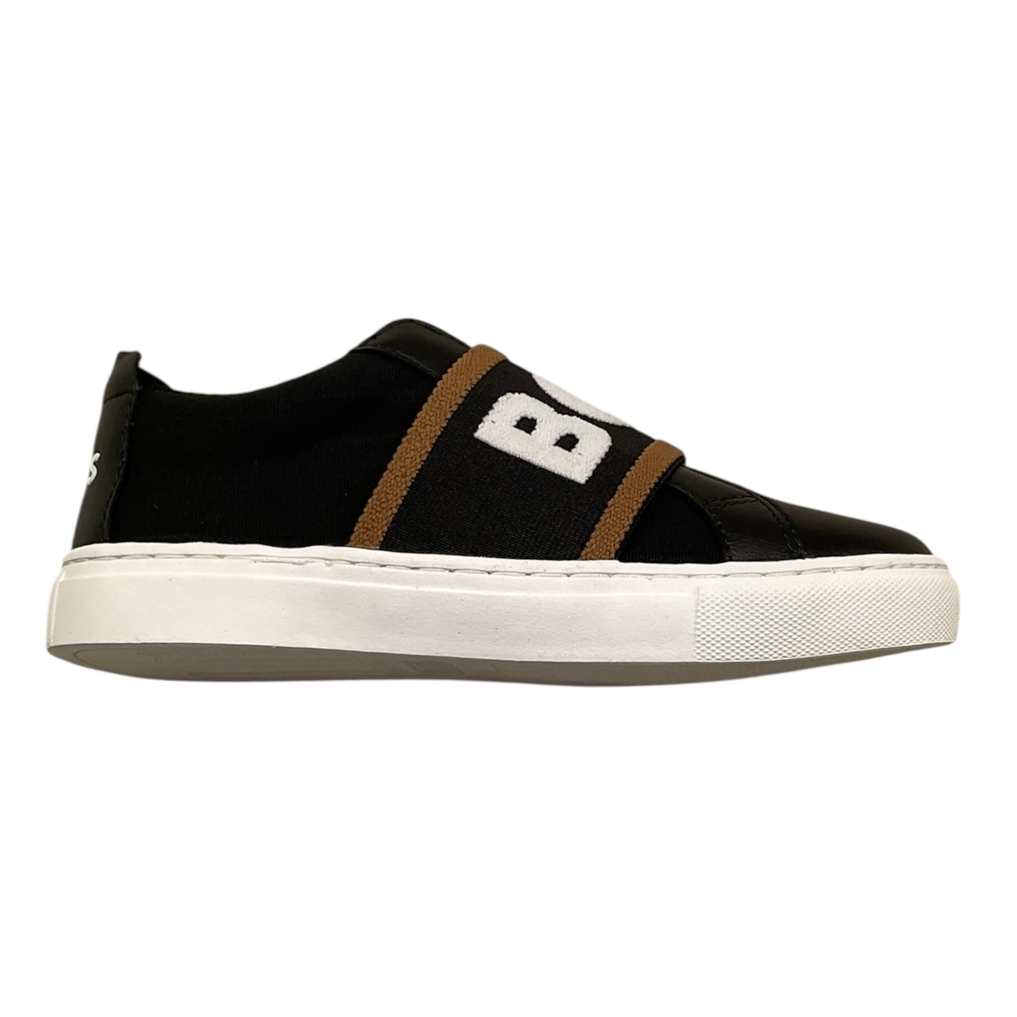 Boss Sneakers Tinta Unita con Logo per Bambino J51655 NERO BOSS 