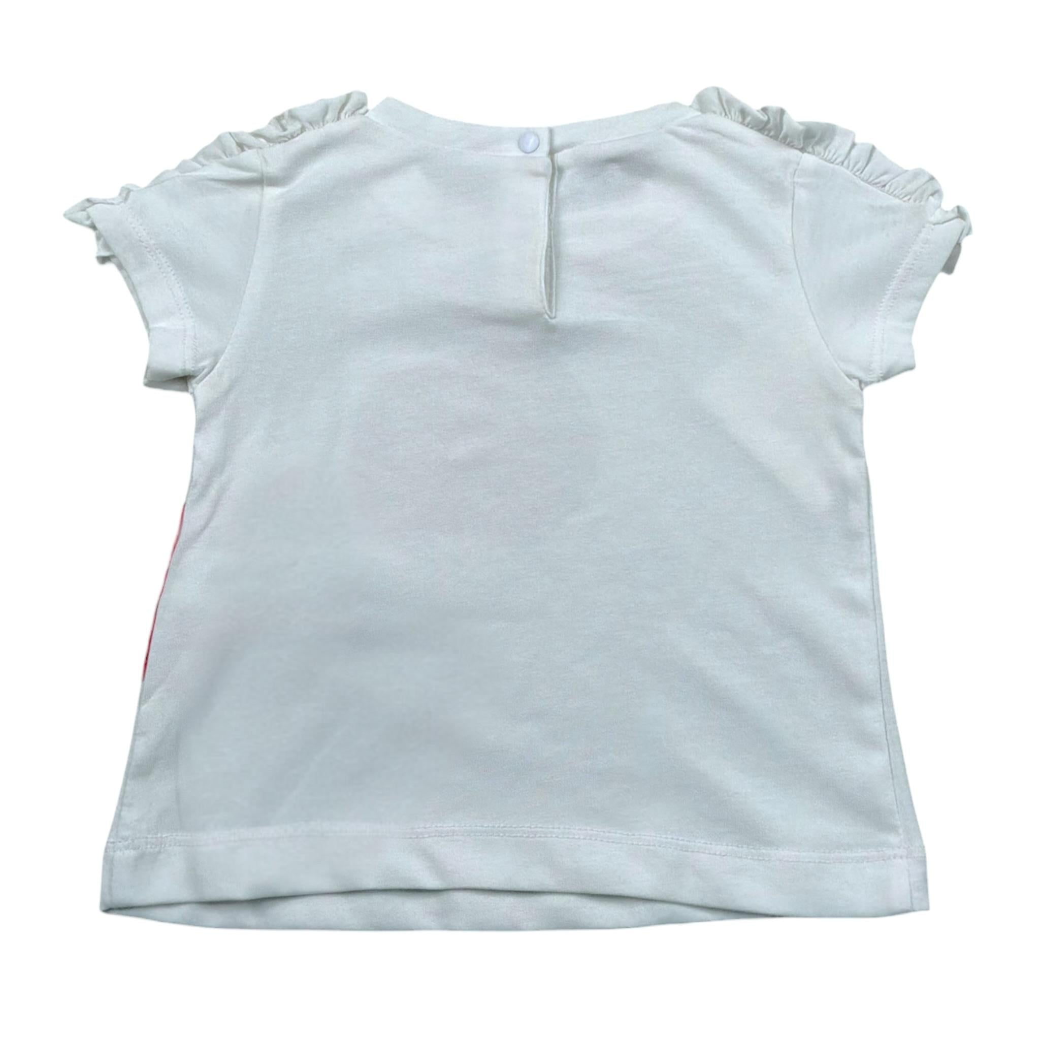 Liu Jo T-Shirt Tinta Unita con Stampa per Neonata HA1080J5003 BIANCO LIU JO 