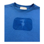 Trussardi T-Shirt Girocollo Tinta Unita con Stampa per Bambino TBP26096TS BLU TRUSSARDI 