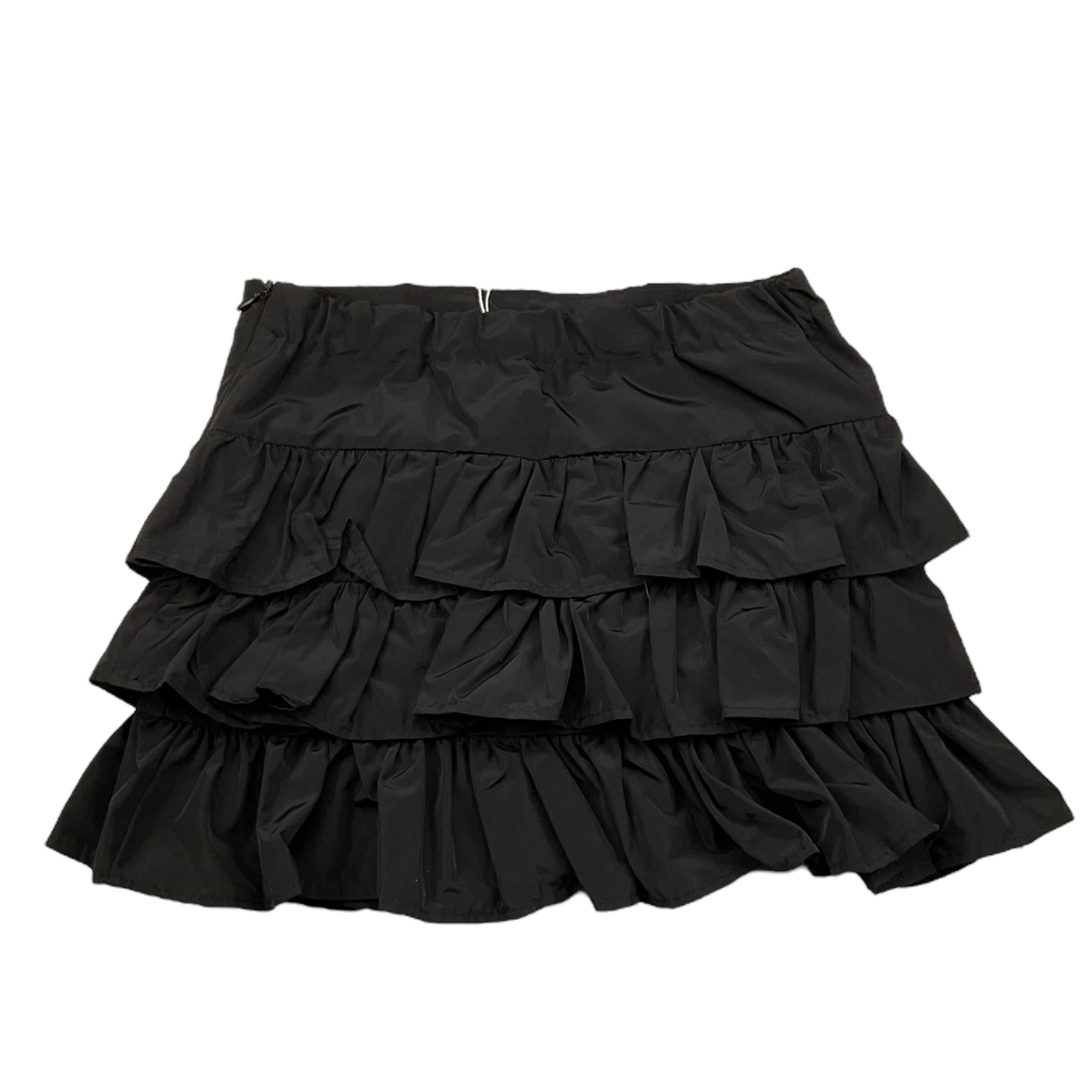 U+è BY MISS GRANT gonna tinta unita cn balze Nero per Bambina UE1531 NERO U+è BY MISS GRANT 