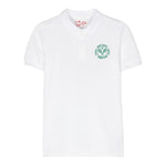 Saint Barth Polo Mezza Manica Tinta Unita con Ricamo per Bambino BEVERLY BIANCO SAINT BARTH 
