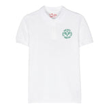 Saint Barth Polo Mezza Manica Tinta Unita con Ricamo per Bambino BEVERLY BIANCO SAINT BARTH 