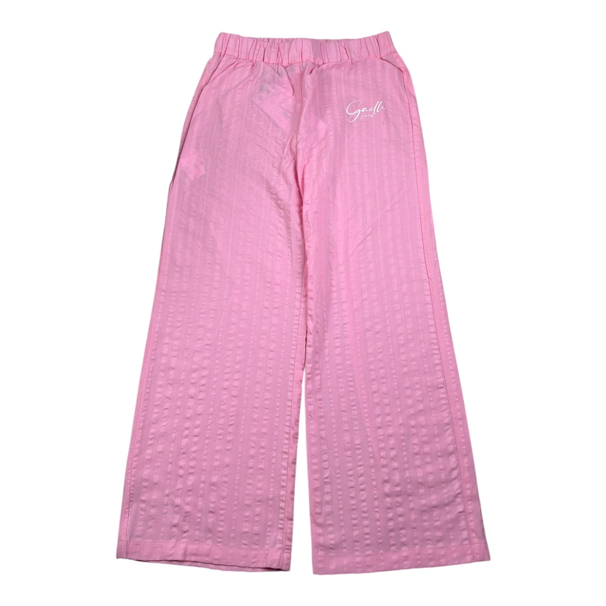 Gaelle Pantalone tinta unita con Elastico In Vita Rosa per Bambina 2745P00532 ROSA GAELLE 